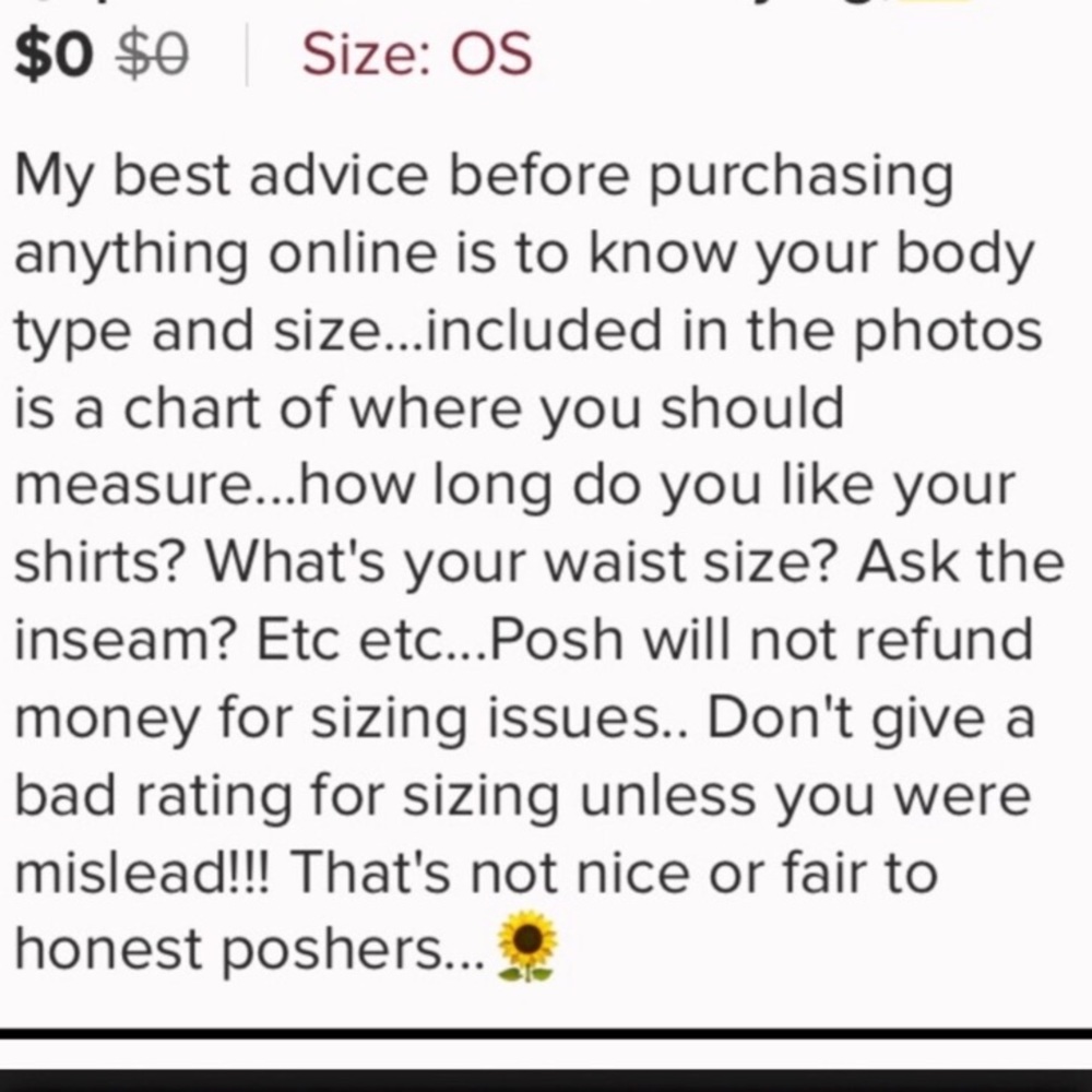 Size Chart! How to measure and more!